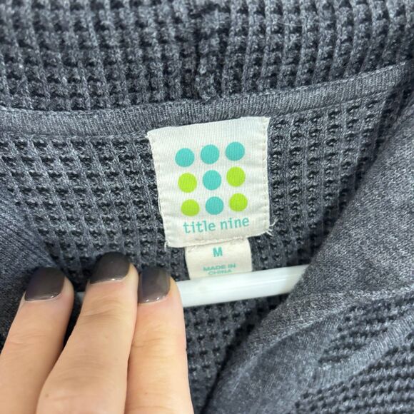 Title Nine Women’s Delilah Hooded Wool Blend Cardigan Sweater - Picture 4 of 6